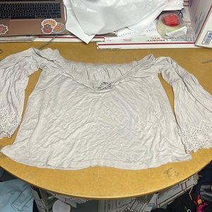 Off of shoulder blouse size L